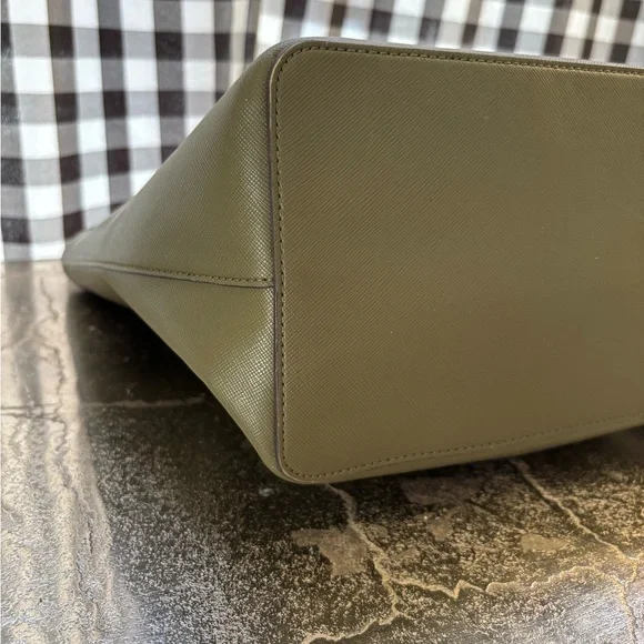 Kate Spade Staci Large "Enchanted Green" Saffiano Leather Tote - Picture 6 of 7